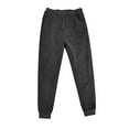 thumbnail image 4 of CPNG Boys Fleece Lined Sweatpants Casual Solid Color Elastic Waist Loose Pants Sports Pants Casual Jogger(Dark Gray,3-4 Years), 4 of 4