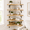 Natural Wood, variant on 5-Tier L-Shaped Floating Corner Shelves, Wall Mounted Paulownia Wood Shelf with Metal Brackets for Bedroom, Bathroom, Kitchen