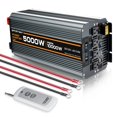 thumbnail image 1 of Inversor de corriente EFFORTWAY 5000 W 12 V a CA 110 V con pantalla LCD y control remoto, 1 of 8