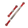 thumbnail image 4 of Metal Steering Servo Link Pull Rod, Novel Servo Link Rod Steering Pull Rod Exquisite Lightweight Aluminum Alloy Durable Reliable  for D90 MN90 MN91 Red, 4 of 8