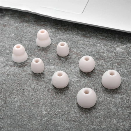 4 Pairs Earbuds Tips Replacement Compatible for Beats Flex/Beats X/Powerbeats Pro Silicone Ear Tips Headphone Covers Earpads In Ear Eartips Buds Cups for Headset Ear Sleeves Cover