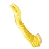 Leg Avenue Extra Long Satin Gloves Costume Accessory, One Size, Yellow