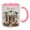 Pink, variant on Vintage Bookstore Ceramic Coffee Cup, Take Me to Bookstore Mug 11oz, Flowers Bookshelf Ceramic Cup, Gift For Teachers Men Women Readers And Writers