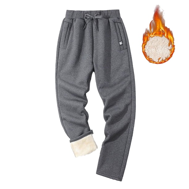 Puntoco Pantalones casuales de terciopelo de uso diario con pierna recta de invierno para hombre