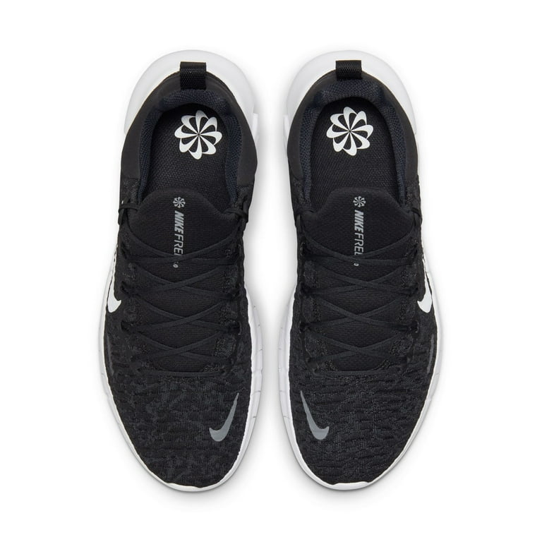 Nike Free Run 5.0 Men s Road Running Shoes Color Black Dark Smoke Grey White Size 8.5 Walmart