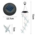 thumbnail image 2 of 1 Uds., colibrí LED para exteriores, carillón de viento LED colorido, luz Solar para paisaje, patio, jardín, luz LED de carillón de viento, 2 of 5