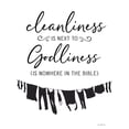 thumbnail image 2 of lettered And lined 15x18 Gold Ornate Wood Framed with Double Matting Museum Art Print Titled - Cleanliness is Next to Godliness, 2 of 4