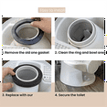 thumbnail image 4 of Pièces de Rechange Durables pour Joint de Toilette RV pour Séries 300, 310, 320 avec Kit de Toilette et Matériel de Montage, 4 of 6