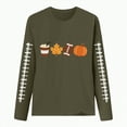 thumbnail image 4 of Godom Women's Halloween Funny T-Shirt Pumpkin Long Sleeve Cotton Top Tees, 4 of 4