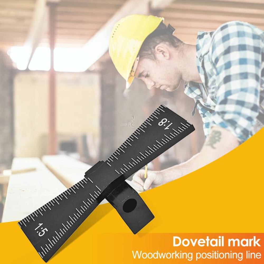 Aluminum Alloy Hand Cut Wood Joints Gauge Dovetail Marking Gauge Template Tools Aluminum Alloy Hand Cut Wood Joints Gauge Dovetail Marking Gauge Template Tools