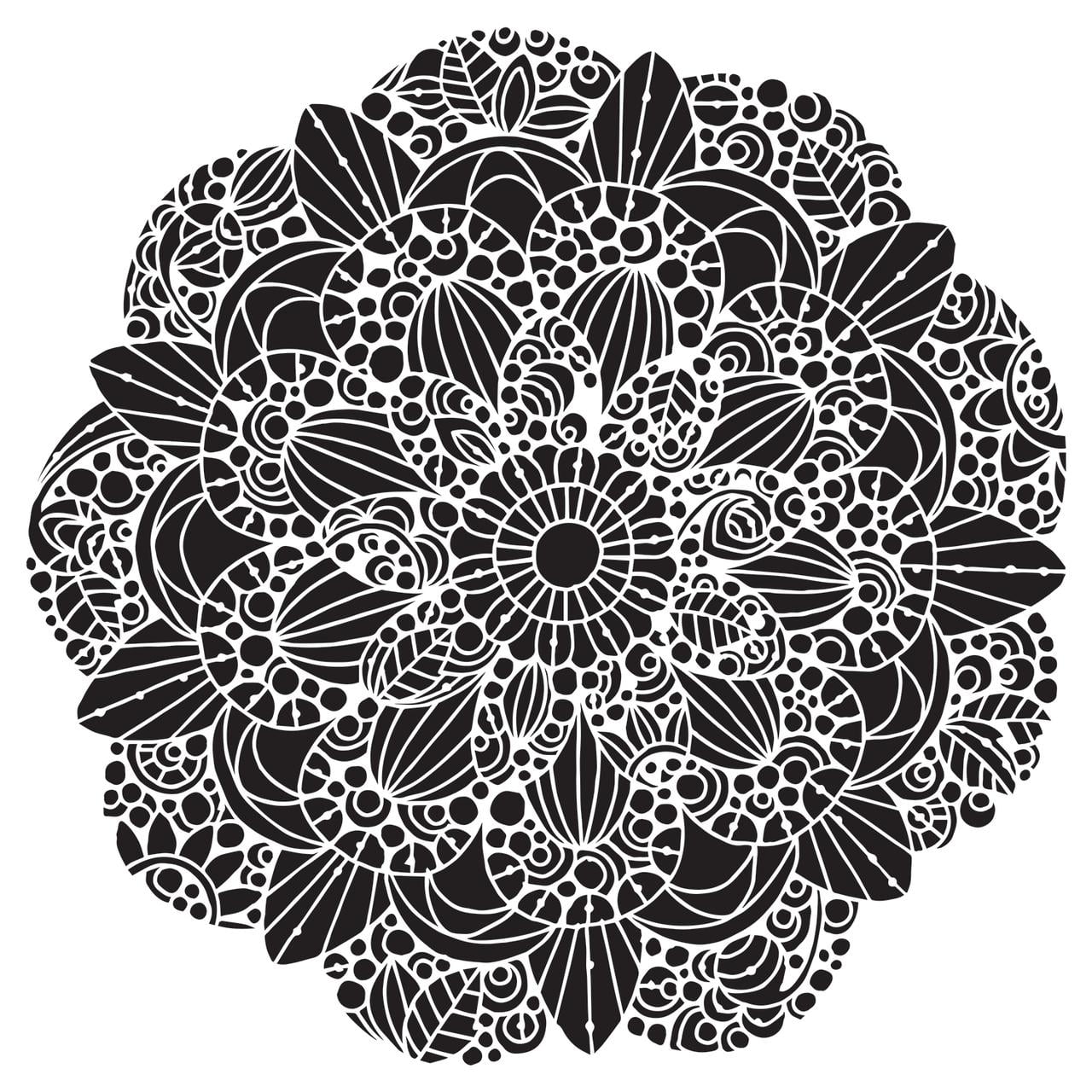 The Crafter's Workshop Stencil, 12' x 12', Sweet Posey
