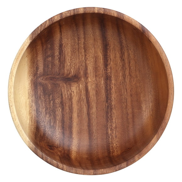 22x7.5cm Wooden Salad Bowl Ecological Samfox Food Container Fruit Bowl Tableware Kitchen Tableware
