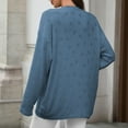 thumbnail image 7 of Zedker Casual Early Fall Fashion Cardigan Lightweight Tops For Women Trendy Going Out Tops For Women,Dark Blue,L, 7 of 7