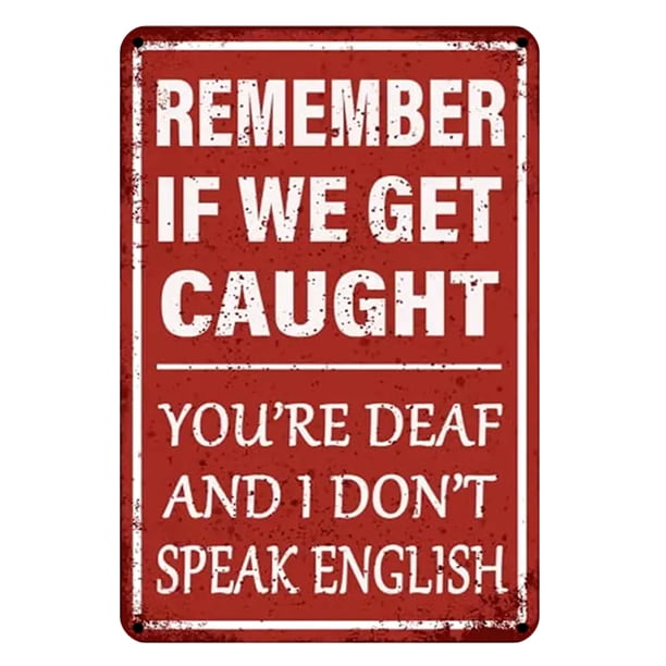 Placa Metal Vintage Con Frase Común Pintura Hierro Rectangular Pared (20 X 30 Cm)