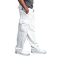 thumbnail image 3 of Men Long Casual Sport Pants Slim Cargo Trousers Running Joggers Gym Sweatpants, 3 of 4