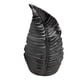 thumbnail image 1 of Jarrón de flores, jarrón decorativo de mesa, porta bolígrafos, jarrón moderno minimalista con forma de hoja. Negro, 1 of 9