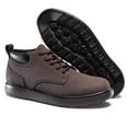 thumbnail image 3 of Men's Fashion Sneakers Chukaa Boots Leather Shoes Lace Up Lightweight Dress Boots Walking Driving Shoes, 3 of 5