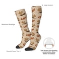thumbnail image 3 of Daiia Sports Socks Squirrel nut backgrounds Printed Novelty Crew Socks for Men Women Knee High Socks Cotton Socks Soft & Breathable Support Unisex Socks, 3 of 9
