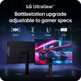 thumbnail image 6 of LG 27 inch QHD Monitor | 300Hz -1ms | AMD FreeSync Premium, G-SYNC Compatibility | USB-C, HDMI 2.1 | Built-in Speaker | Tilt/Height/Pivot Adjustable Stand, 6 of 9