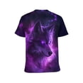 thumbnail image 2 of LAOLIUSN Men'S Wolf Graphic T-Shirt Novelty Animal Print Short Sleeve Top, S-4XL, 2 of 7