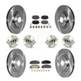 thumbnail image 1 of Transit Auto - Front Rear Hub Bearings Assembly Disc Brake Rotors And Ceramic Pads Kit (10Pc) For 2020 Ford Police Interceptor Utility With Electric Parking KBB-123057, 1 of 2