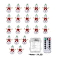 thumbnail image 1 of Fiudx Guirnalda de Luces Navideñas con Forma de Muñeco de Nieve, Led a Pilas, 8 Modos de Parpadeo, Luz Blanca Cálida, Ideal para Decoración de Interiores y Exteriores, Guirnaldas Navideñas, Chimeneas, 1 of 4