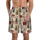 thumbnail image 1 of Balery Rustic Plaid Forest Lodge Traje de Baño Estilo Hawaiano para Hombre, Shorts de Secado Rápido con Bolsillos-Medium, 1 of 6