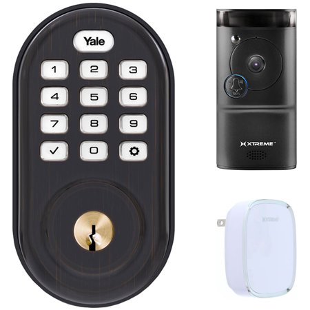 Yale Locks Assure Lock Push Button With Z Wave In Oil Rubbed