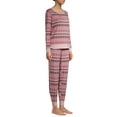 thumbnail image 6 of Secret Treasures Women's and Women's Plus Long Sleeve Top and Ankle Pants Pajama Set, 6 of 6