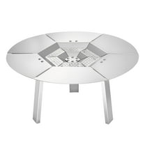 VEVOR Fire Pit Heat Deflector for Solo Stove Yukon, 20 inch Bonfire  Round for Wood Burning Fire Pit, 304 Stainless Steel Heat Diffuser, Detachable Burner Cover Camping Accessories