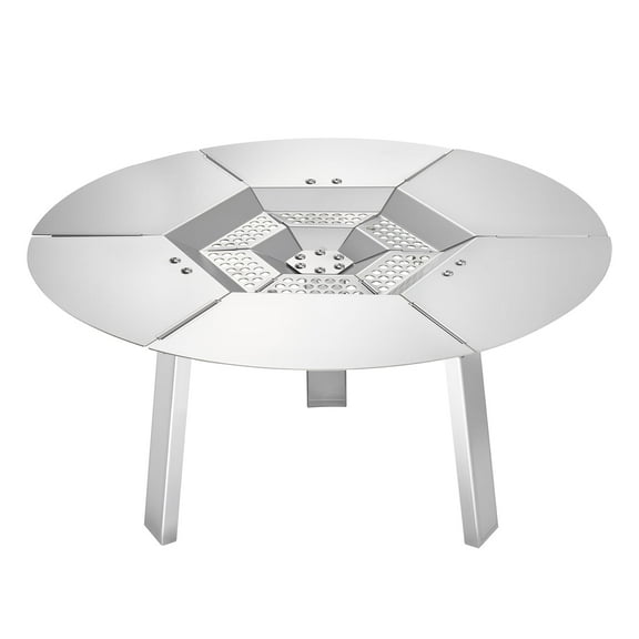 VEVOR Fire Pit Heat Deflector for Solo Stove Yukon, 20 inch Bonfire  Round for Wood Burning Fire Pit, 304 Stainless Steel Heat Diffuser, Detachable Burner Cover Camping Accessories