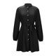 thumbnail image 4 of Vestido de estilo básico corto casual suelto de manga larga de color sólido para mujer Pompotops hdfakjf4213, 4 of 7