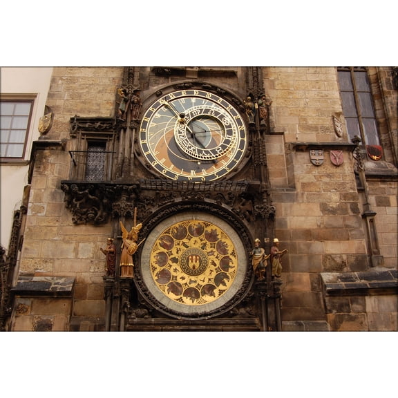 24"x36" Gallery Poster, Prague Astronomical Clock