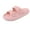 Pink, variant on VONMAY Unisex Slides Sandals Thick Sole Pillow Sandals with Adjustable Double Buckle