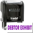 thumbnail image 1 of Self-Inking Debtor Exhibit Stamp, Trodat Printy 4911, Press and Print Stamping, Impression Size 5/8" x 1-1/2", Up to 10,000 Impressions - Purple Ink, 1 of 10