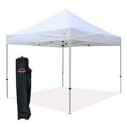 UNIQUECANOPY 10'x10' Ez Pop Up Canopy Tent Commercial Instant Shelter, with Heavy Duty Roller Bag, 10x10 FT White