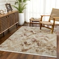 thumbnail image 3 of Brown Geometric Area Rugs for Living Room Washable Rugs Boho Moroccan Area Rug Soft Neutral Geometric Bohemian Carpet Distressed Indoor Rug for Bedroom Dining Room Office Foldable Nonslip Rug, 3 of 9