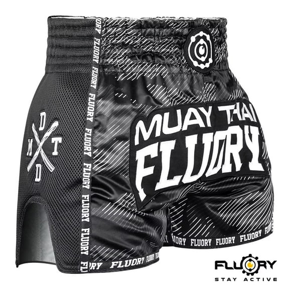 FLUORY Muay Thai Shorts Solid Free Combat Mixed Martial Arts Boxing Training Match Pants Leisure Style