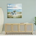 thumbnail image 2 of Stupell Industries Peaceful Bicycle Flower Basket Scenic Ocean Sailboats Painting Gallery Wrapped Canvas Print Wall Art, Design by Nan, 2 of 7
