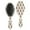 Brown Christmas Tree, variant on Blue Christmas Snowflake Pattern Hair Brush,Girls Detangling Hair Brush,Glide Through Tangles with Ease for Wet & Dry Hair,8.8"X2.8"