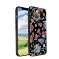 thumbnail image 1 of Compatible with iPhone 13 Phone Case, Vintage-Floral-Flower06 Case Men Women, Flexible Silicone Shockproof Case for iPhone 13, 1 of 1
