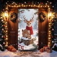 thumbnail image 5 of AOMXGD Christmas Door Tapestry, 35.5x71In Xmas Door Hanging Curtain, Bedroom Wall Party Fabric Decor, Polyester Holiday Door Cover, 5 of 9