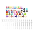 thumbnail image 5 of Sharprepublic 136 Pieces Beadable Keychains DIY Set Accessories Craft for Girls Women, 5 of 8