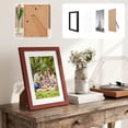 thumbnail image 5 of 8x10 Wood Photo Frame Set, 5 Colors, Wall or Tabletop Display, Black & White Prints, DIY Puzzle Frames, 5 of 6