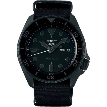 Seiko SRPD79 5 Sports 24-Jewel Automatic Watch - Black - Nylon