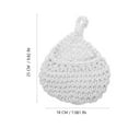 thumbnail image 4 of Houderco Hanging Vegetables Basket Cotton Rope Round Rustic Style 1Set 9.8X7.1X0.7In, 4 of 6
