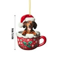 thumbnail image 3 of Binwennn Rocking Ornament 2D Christmas Pendant Decoration Christmas Tree Double Printed Acrylic Flat Pendant Decoration Interesting Decoration For Christmas E, 3 of 5