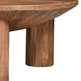 thumbnail image 3 of Meridian Coffee Table, 38 Inch Round Top, 3 Column Pillar Legs, Natural Brown Mango Wood, 3 of 5