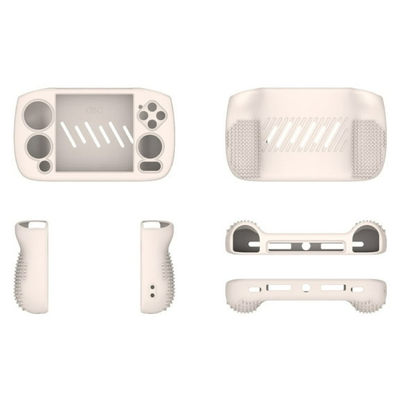 Silicone Protective Case For Anbernic Rg Cubexx: Drop Protection & Meters White