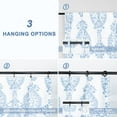thumbnail image 2 of DriftAway Samantha Pinch Pleat Thermal Room Darkening Back Tab Window Curtains Floral Damask Medallion Pattern 2 Panels, 30" x 84 " Blue, 2 of 6